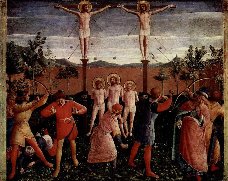 Fra Angelico Hauptaltar der Heiligen Kosmas und Damian aus dem Dominikanerklosters San Marco in Florenz, Predella France oil painting art